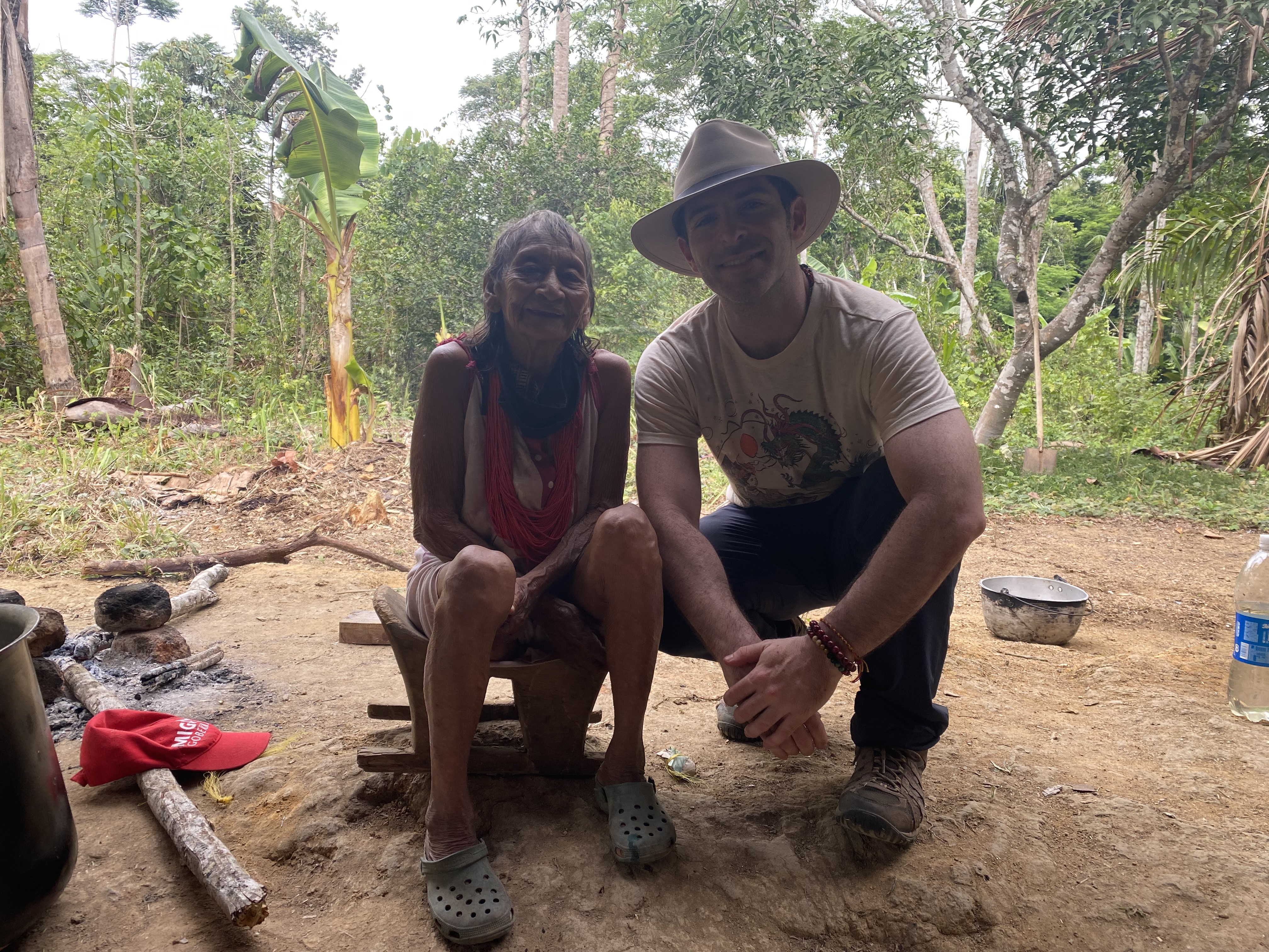 David Benson with a Piaroa elder, Venezuela